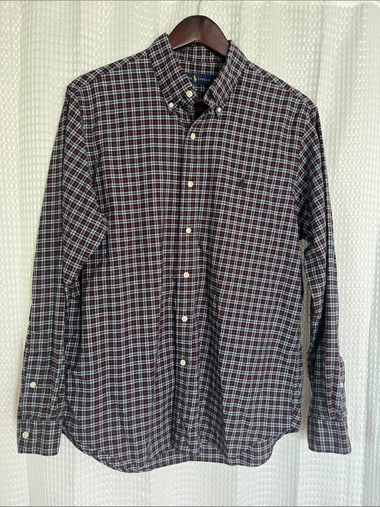 Ralph Lauren Other - Ralph Lauren Black Plaid Button Down Shirt Cotton Pony Logo Men's Large